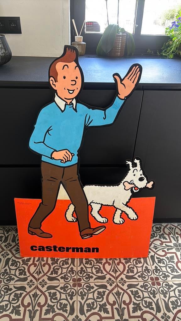 Reclame bord kuifje, Ophalen, Kuifje