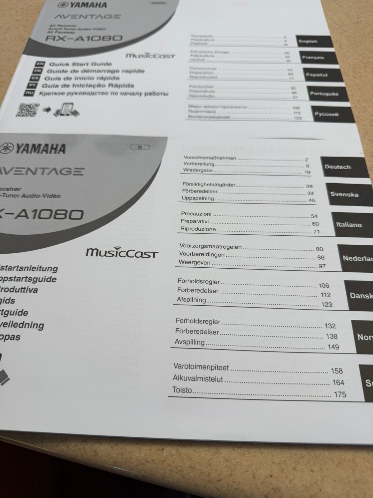 Yamaha Aventage RX-A1080 Premium AV Receiver, compleet, Audio, Tv en Foto, Ophalen, Zo goed als nieuw, Yamaha