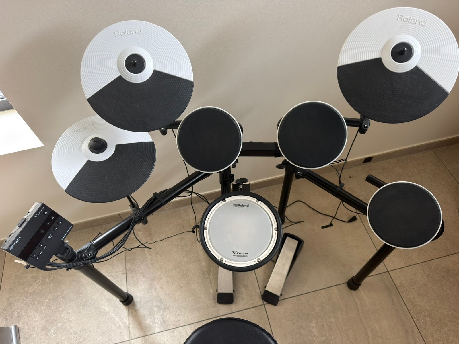 Roland V-drums TD - 02KV met mash drum, Ophalen, Zo goed als nieuw, Roland