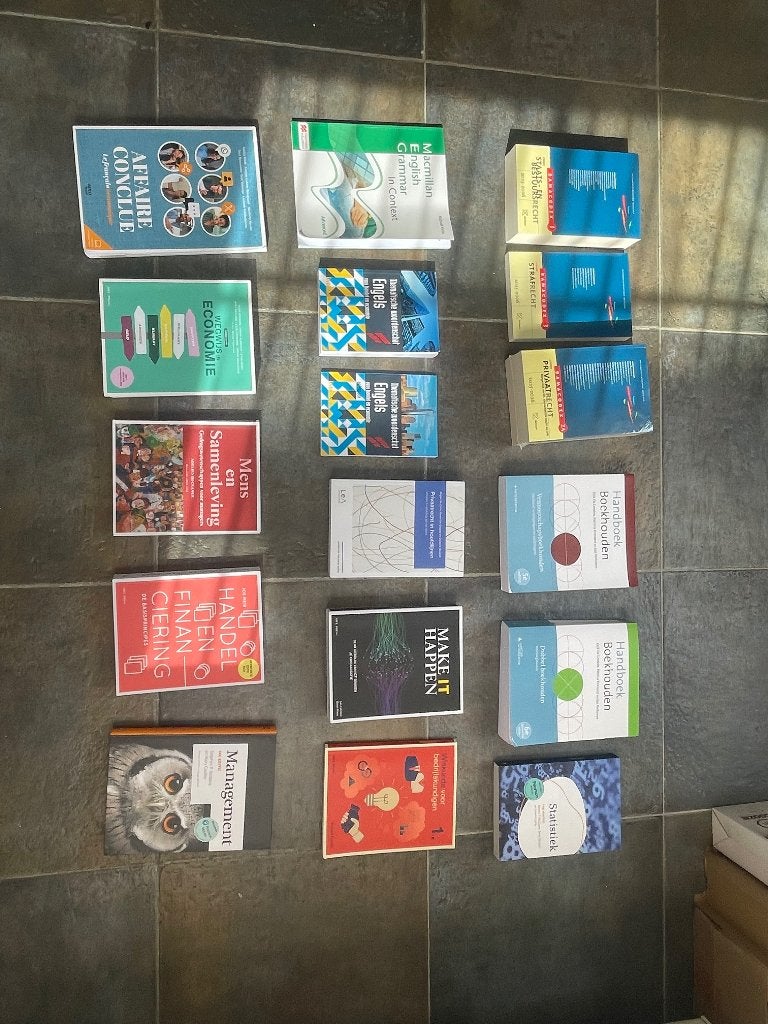 Boekenpakket Handelswetenschappen ugent, Boeken, Ophalen of Verzenden, Zo goed als nieuw, Hoger Onderwijs