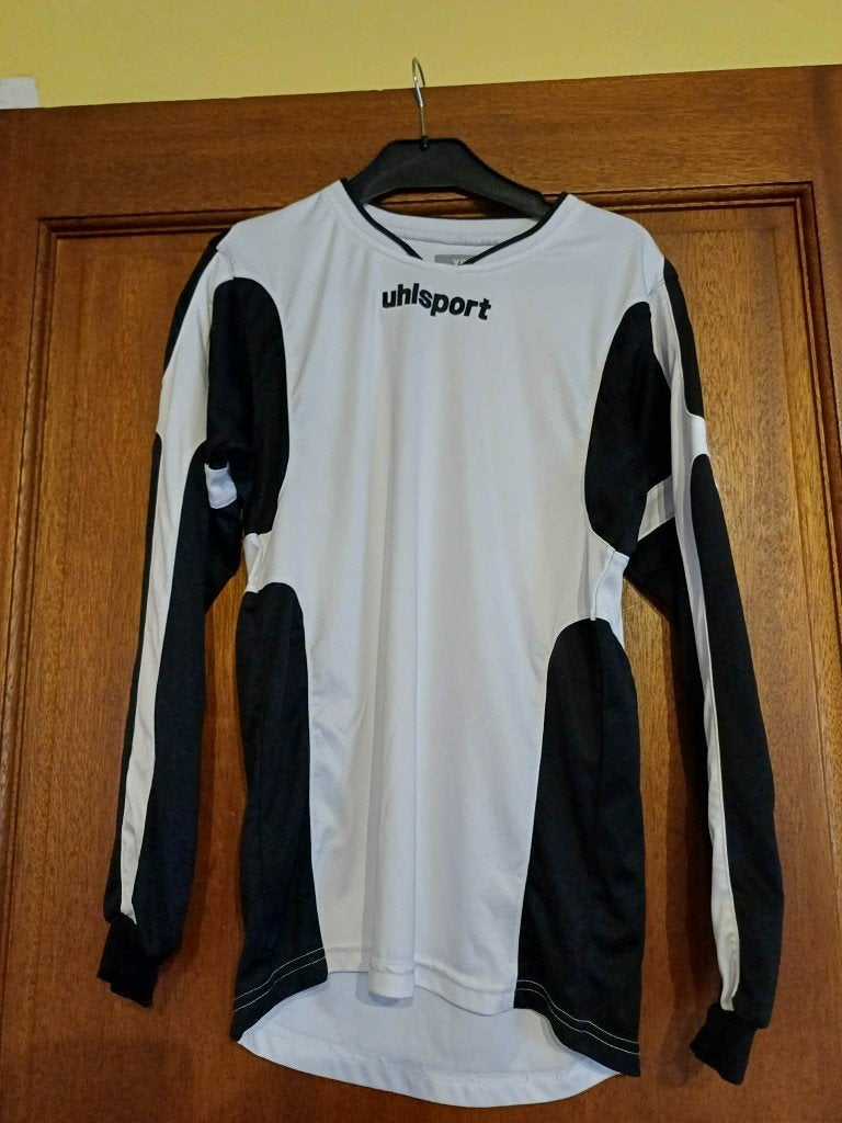 Maillot manches longues Uhlsport Cup blanc et noirTaille XS, Sports & Fitness, Taille XS ou plus petite, Envoi, Comme neuf, Maillot