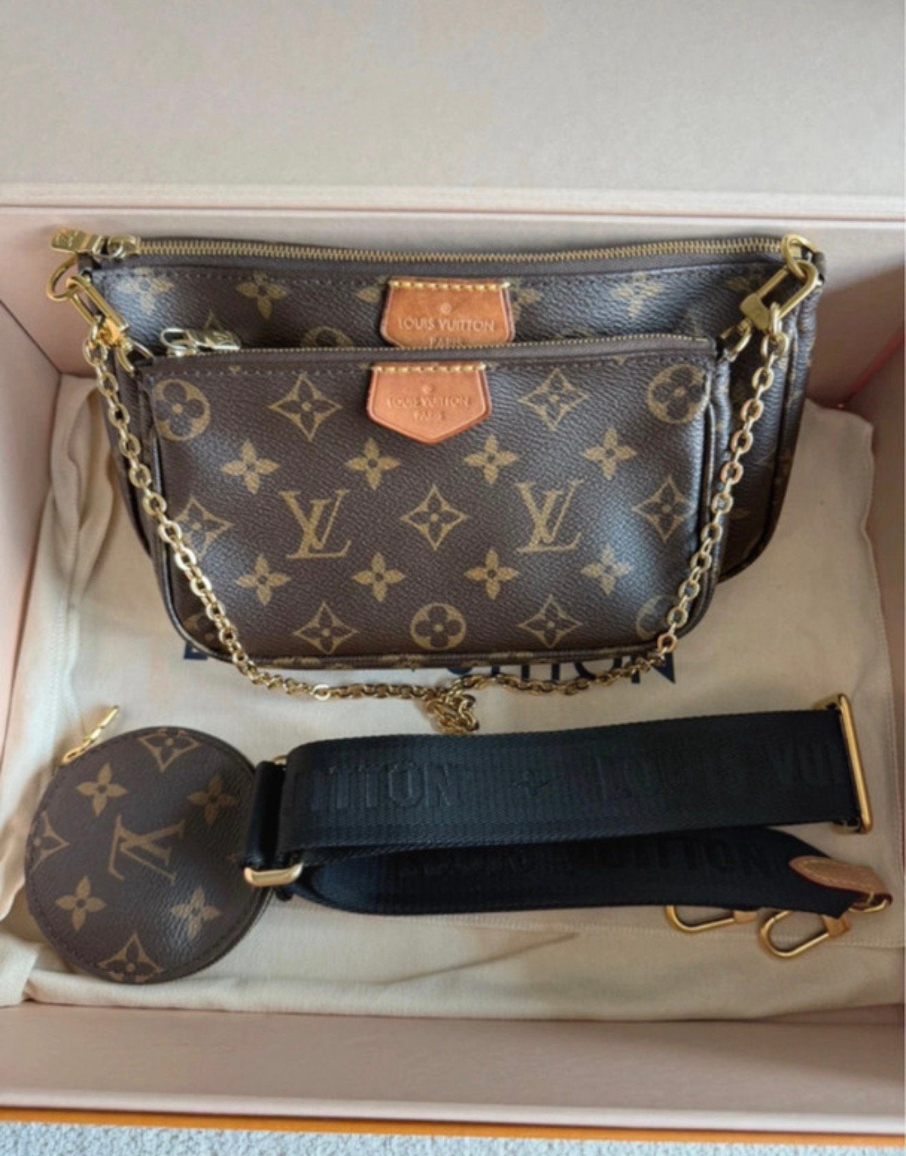 Louis Vuitton multi pochette tas, Enlèvement ou Envoi, Comme neuf