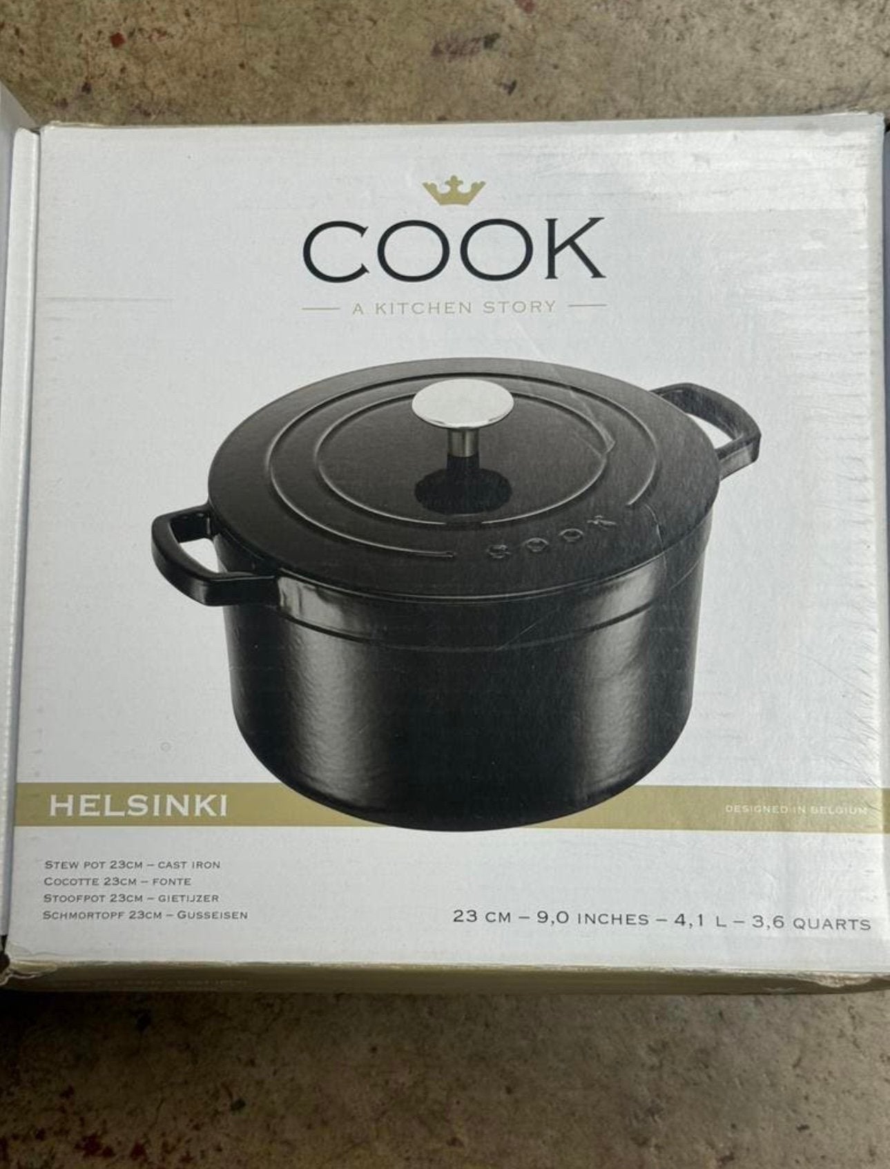 Cocotte en fonte COOK HELSINKI neuve, Maison & Meubles, Neuf, Enlèvement ou Envoi, Résistant aux rayures, Autres marques