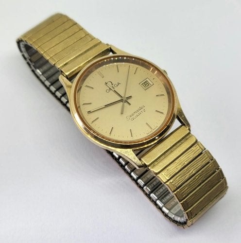 Omega Seamaster, Handtassen en Accessoires, Horloges | Heren, Ophalen, Polshorloge, Zo goed als nieuw, Goud