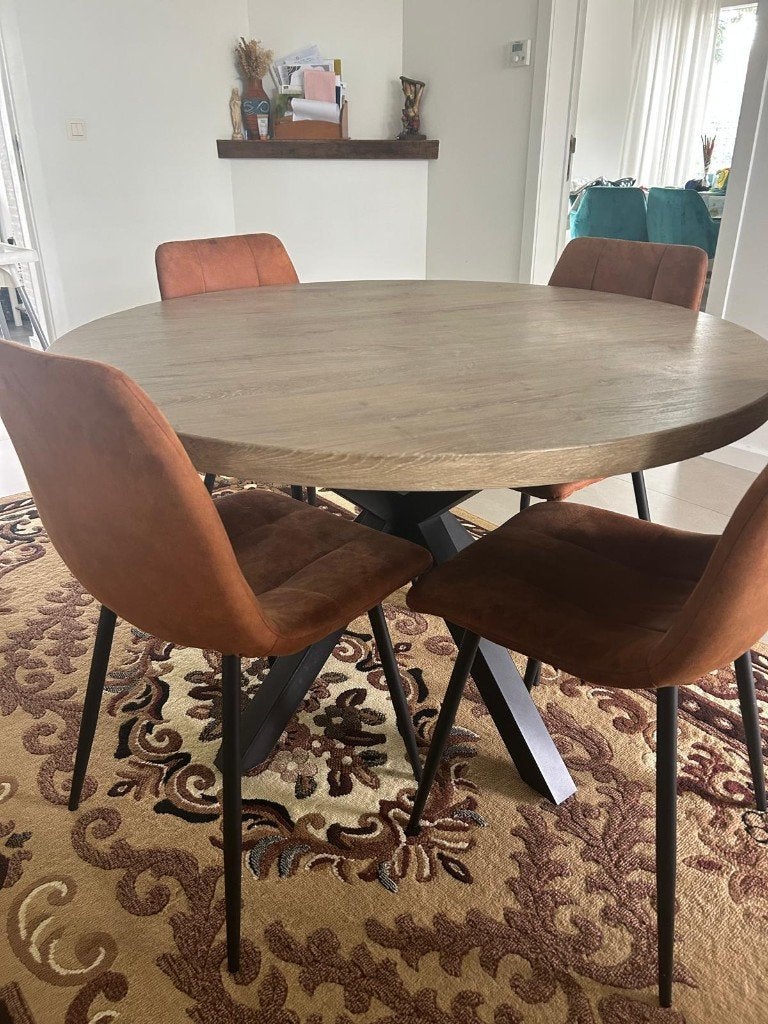 keuken tafel, Huis en Inrichting, Tafels | Eettafels, Ophalen, Rond, Zo goed als nieuw, Vier personen