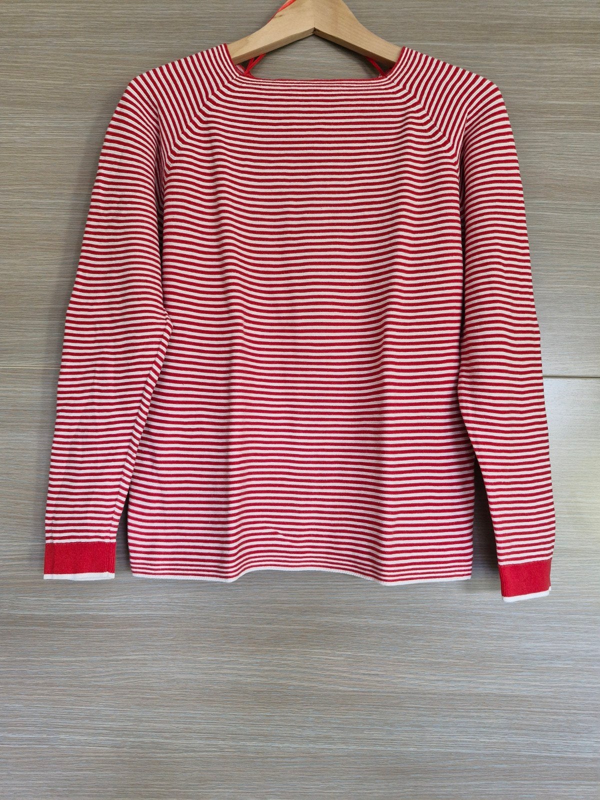 Truitje Esprit,gestreept wit rood,maat M, Maat 38/40 (M), Ophalen of Verzenden, EDC by Esprit, Lange mouw