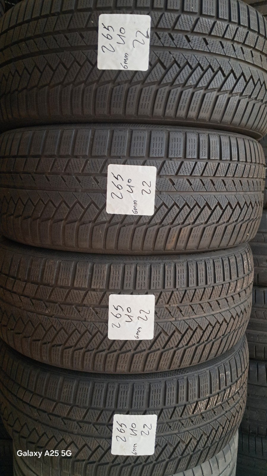 2654022 265/40/22 265/40R22 hiver Continental 6 mm 33/2022, Enlèvement, Skoda