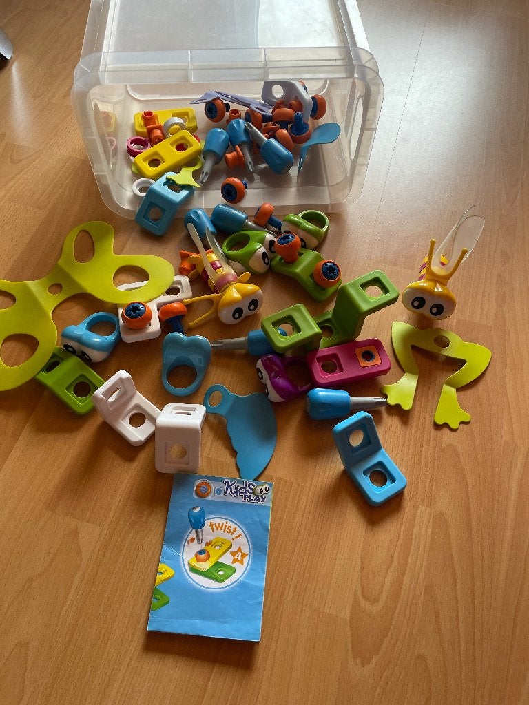 Kidsplay bouwset dieren, Kinderen en Baby's, Speelgoed | Educatief en Creatief, Ophalen, Zo goed als nieuw, Bouwen