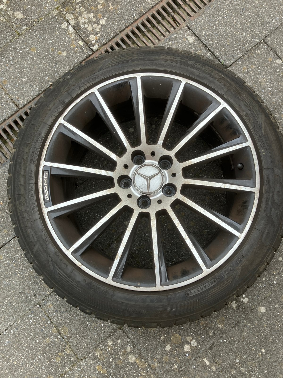 AMG velgen Mercedes met winterbanden, Pneus et Jantes, Véhicule utilitaire, 18 pouces, Enlèvement
