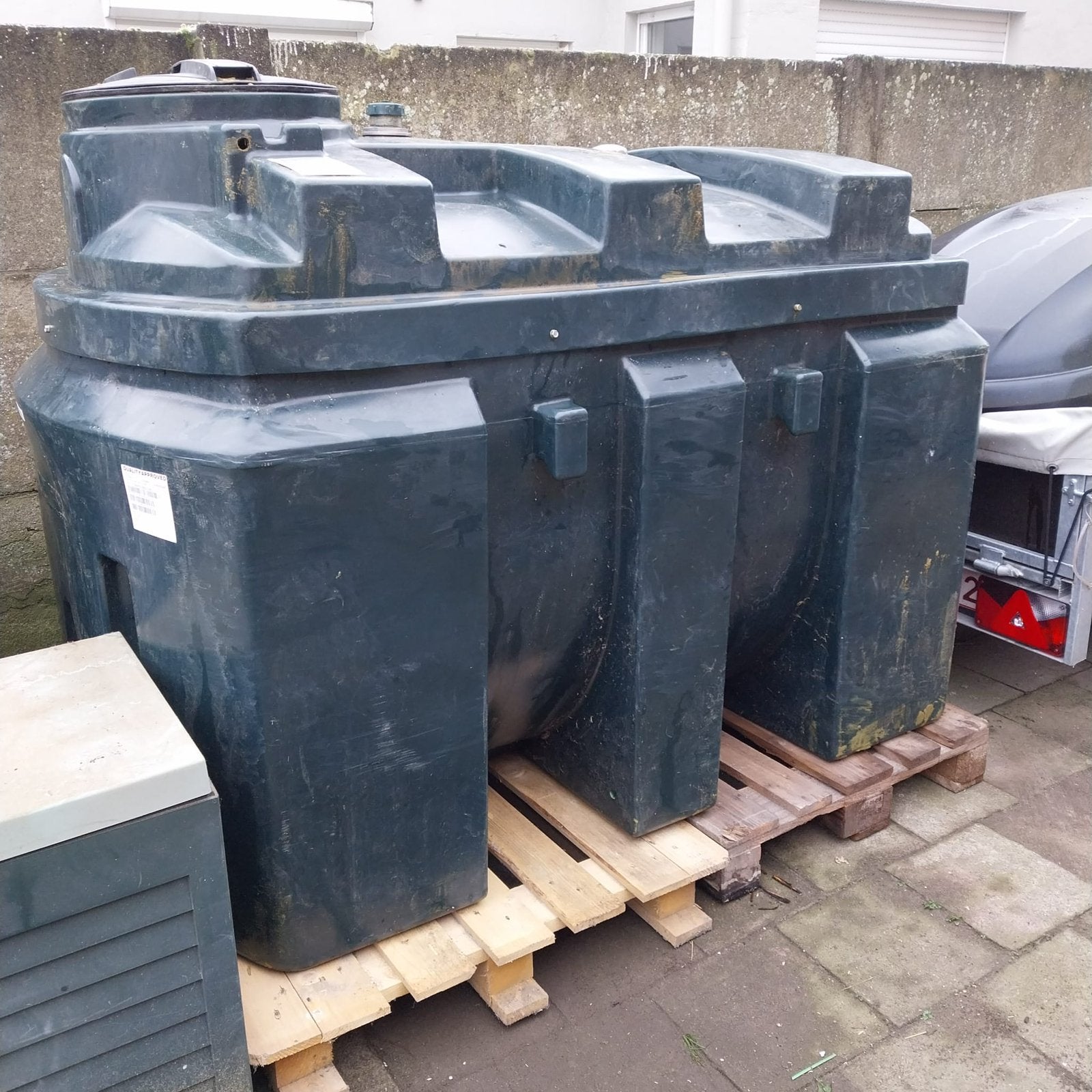 Dubbelwandige mazouttank 1300l, Ophalen, Zo goed als nieuw