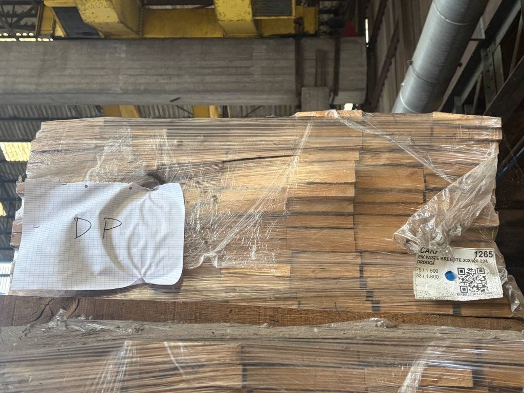 Restpartij eiken planken 20x120mm – 112 stuks – kamerdroog, Bricolage & Construction, Bois & Planches, Neuf, Enlèvement ou Envoi