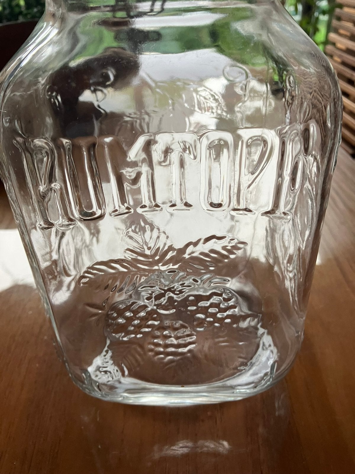 Glazen rumptopf, Ophalen, Zo goed als nieuw, Glas