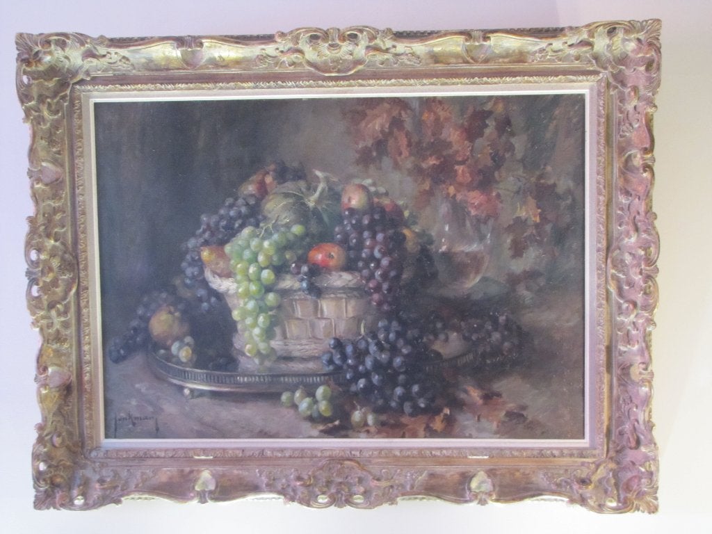 GRAND TABLEAU NATURE MORTE 115/87cms, Antiquités & Art, Art | Peinture | Classique, Enlèvement
