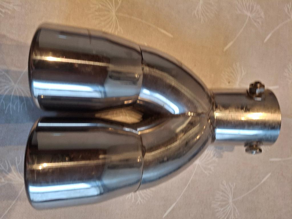 Échappement sport double INOX 62 mm NEUF, Enlèvement, Neuf