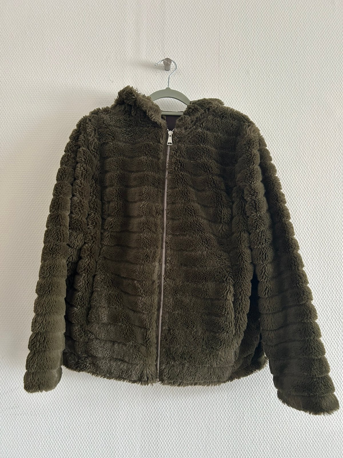 Donkergroen Teddy Bomberjack JBC maat S, Enlèvement ou Envoi, Comme neuf, Taille 36 (S), Vert