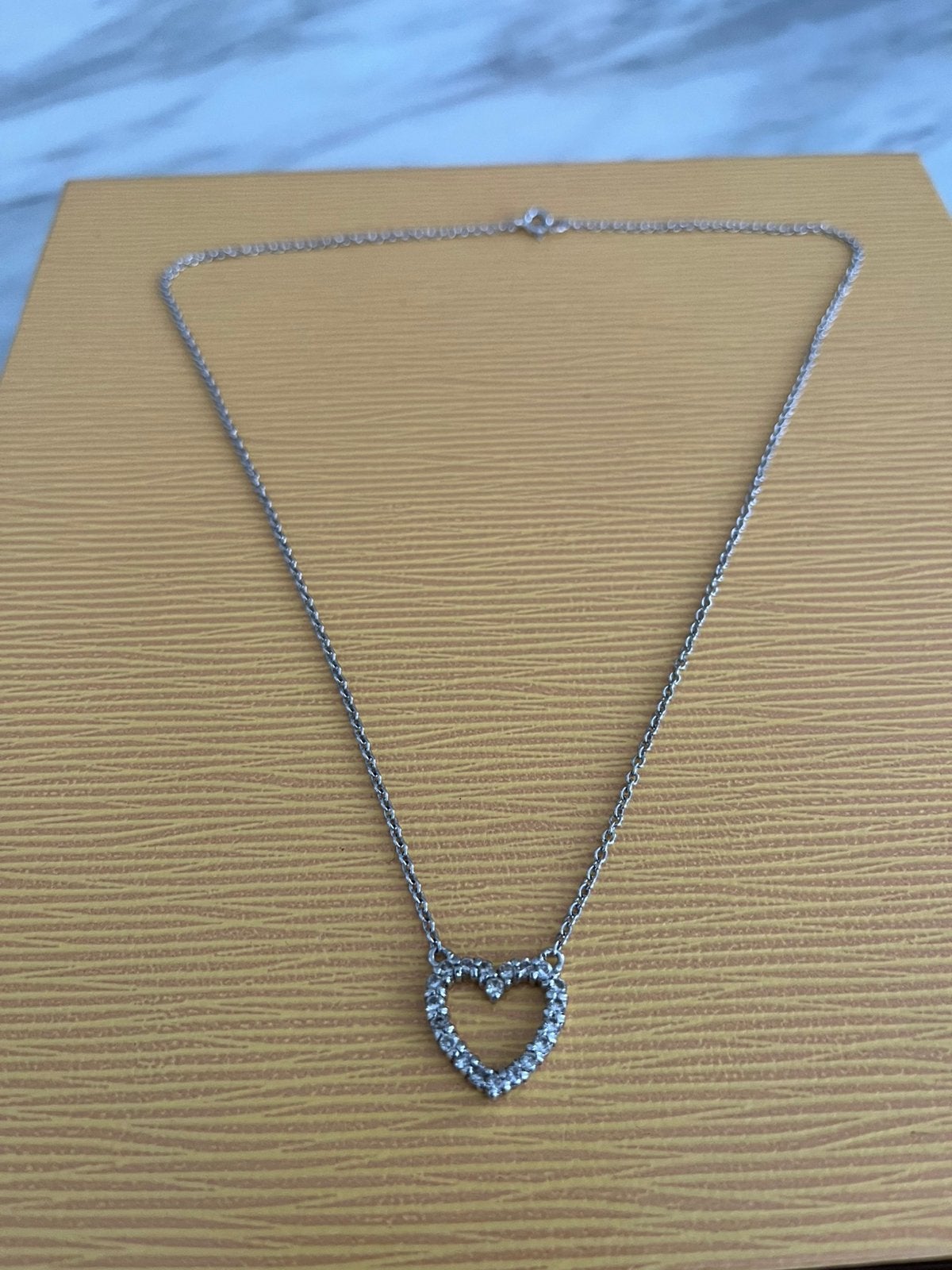 Zilveren ketting hart 925, Ophalen of Verzenden, Zo goed als nieuw
