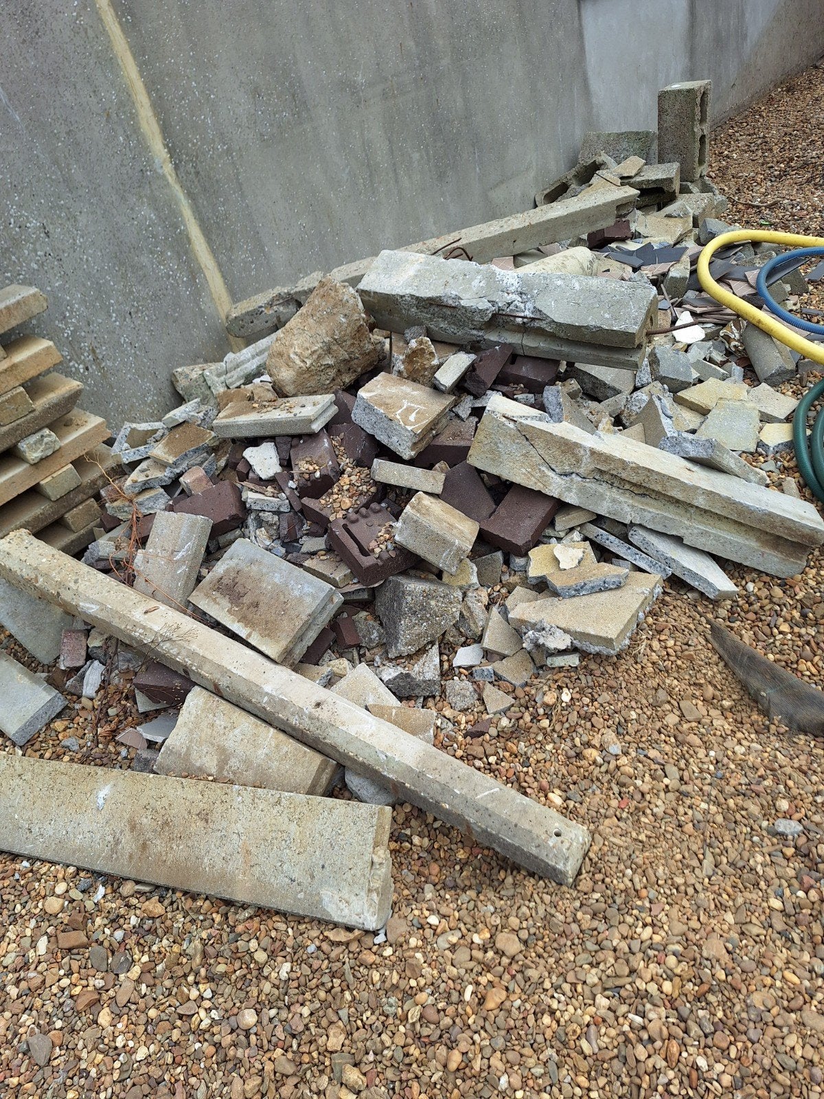 steen en beton afval gratis, Ophalen