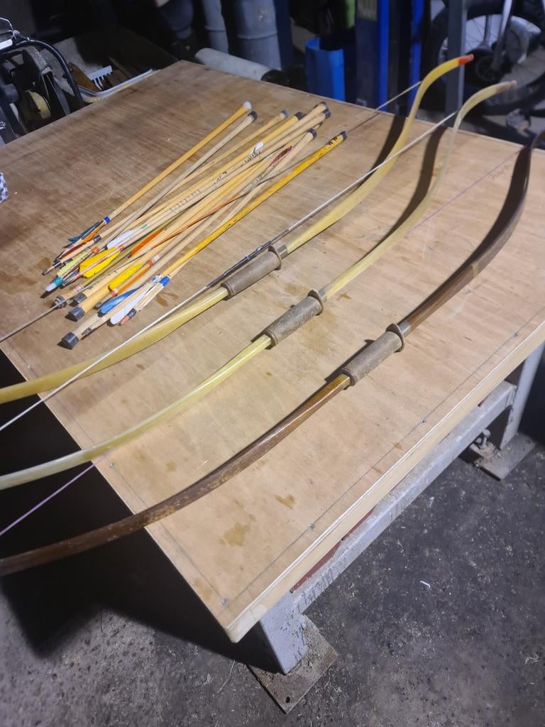 3 recurve bogen, Ophalen