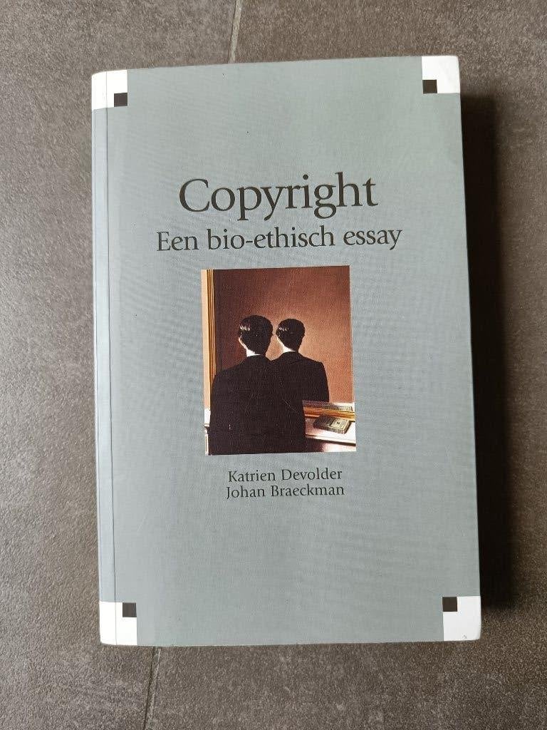 Boek Copyright, een bio-ethisch essay - Devolder & Braeckman, Boeken, Filosofie, Johan Braeckman, Wijsbegeerte of Ethiek, Ophalen of Verzenden