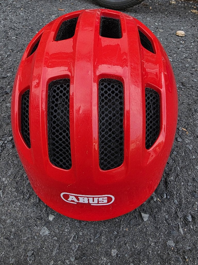 Kinderfietshelm rood - ABUS (Maat S / M), Ophalen, S