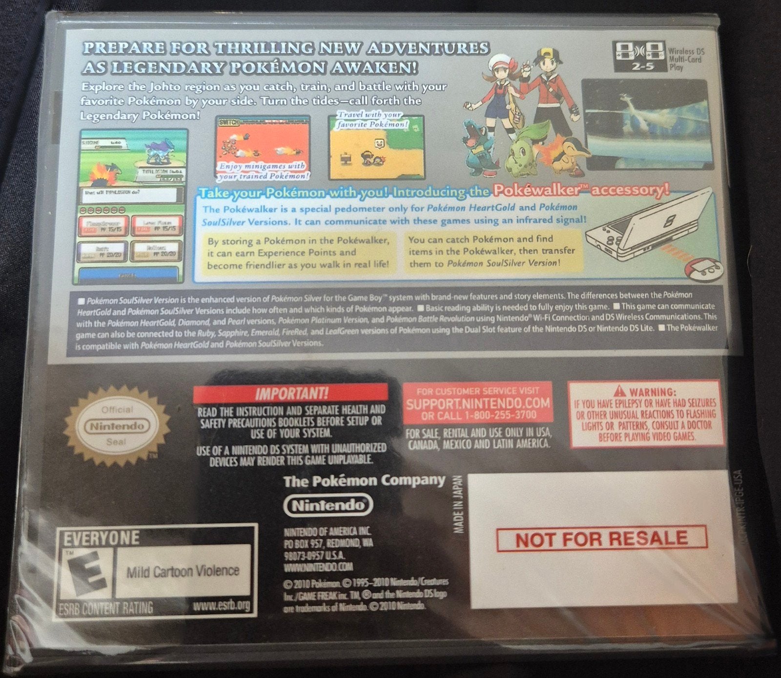 Pokémon SoulSilver pour Nintendo DS — États-Unis NFR — Scell, Neuf, Enlèvement ou Envoi, 1 joueur, Jeu de rôle (Role Playing Game)