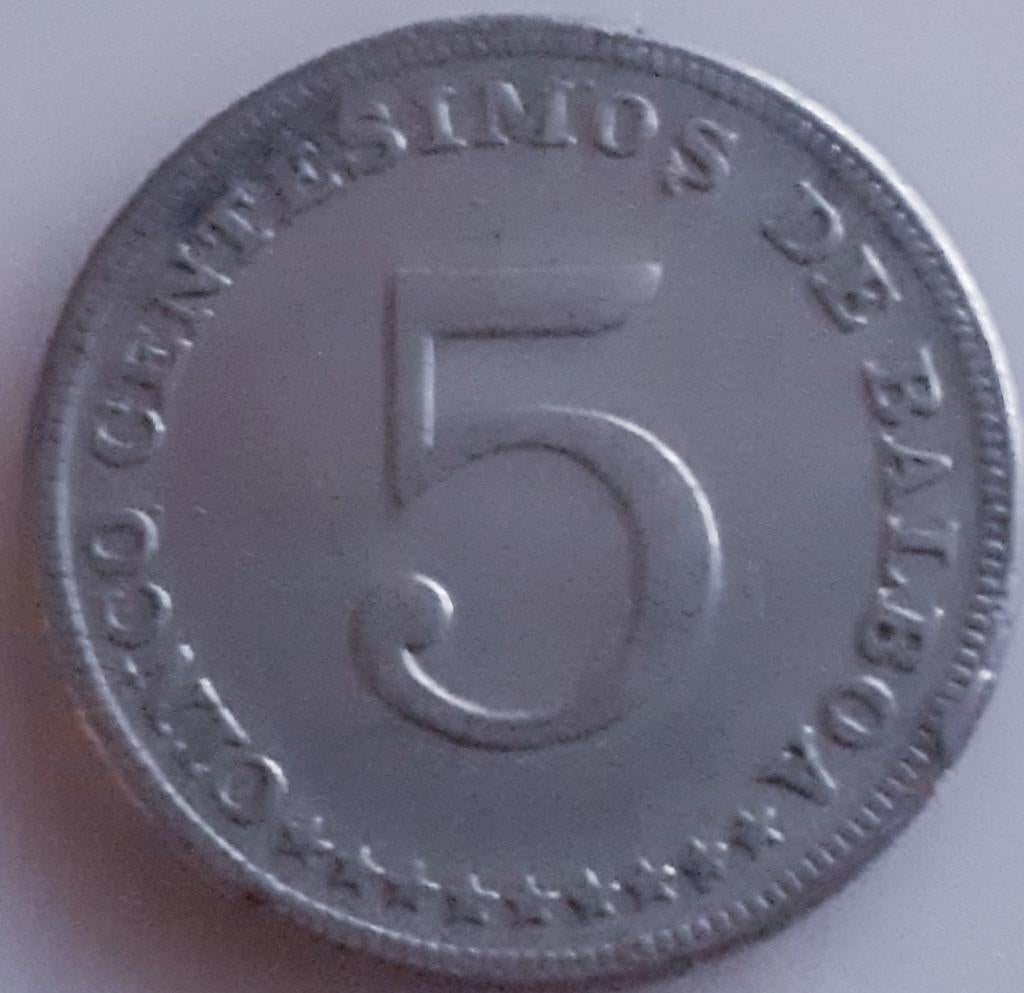 PANAMA : 5 CENTESIMOS 1968 XF KM 23.2, Verzenden, Midden-Amerika, Losse munt
