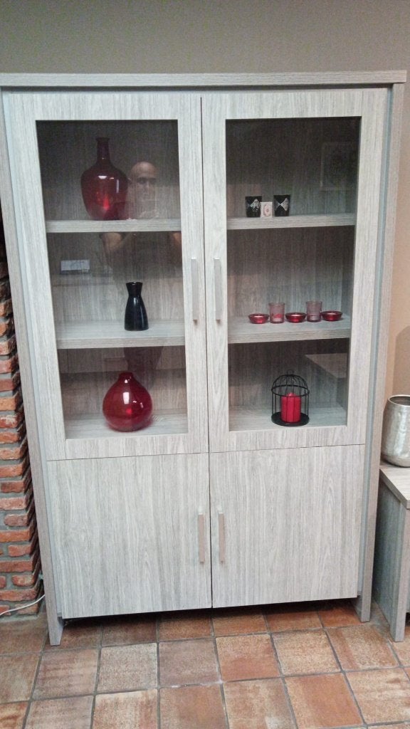 Vitrine, Huis en Inrichting, Kasten | Vitrinekasten, Ophalen, 100 tot 150 cm, Modern, 150 tot 200 cm