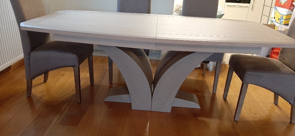 Table en chêne  et ses 6 chaises, Comme neuf, Contemporain, Enlèvement, 50 à 100 cm
