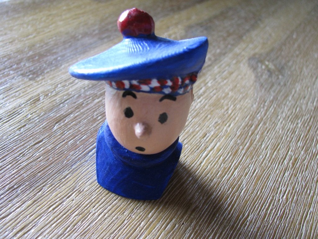Buste de Tintin-artisanal, Envoi, Tintin
