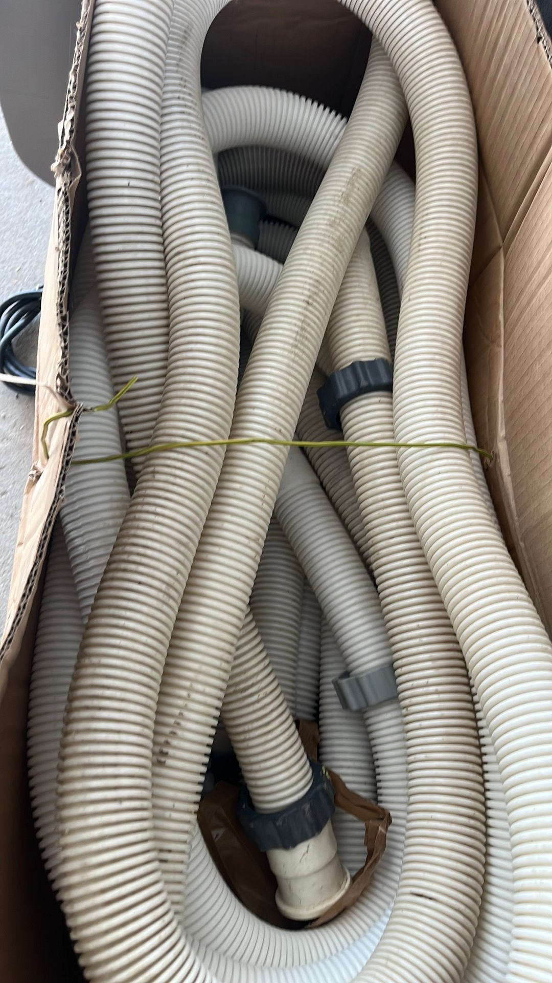 Zwembad slangen geribbeld pvc, Enlèvement, Comme neuf, PVC