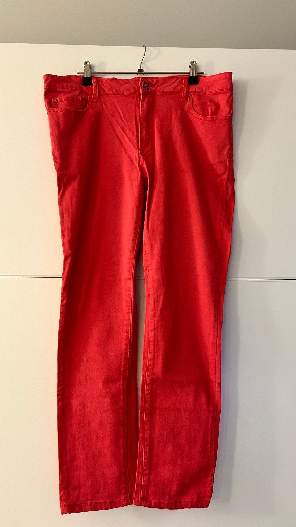KY Création rode broek, Kleding | Dames, KY Création, Maat 46/48 (XL) of groter, Ophalen of Verzenden, Zo goed als nieuw