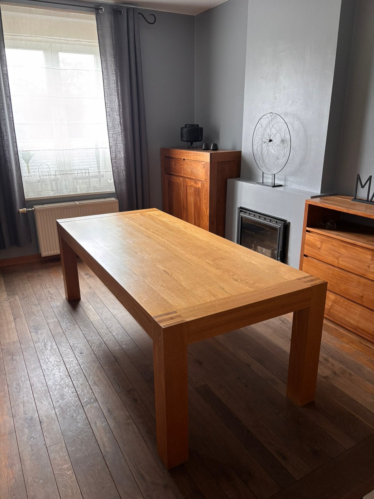 Table hêtre massif, 200 cm ou plus, Contemporain, Enlèvement, Utilisé