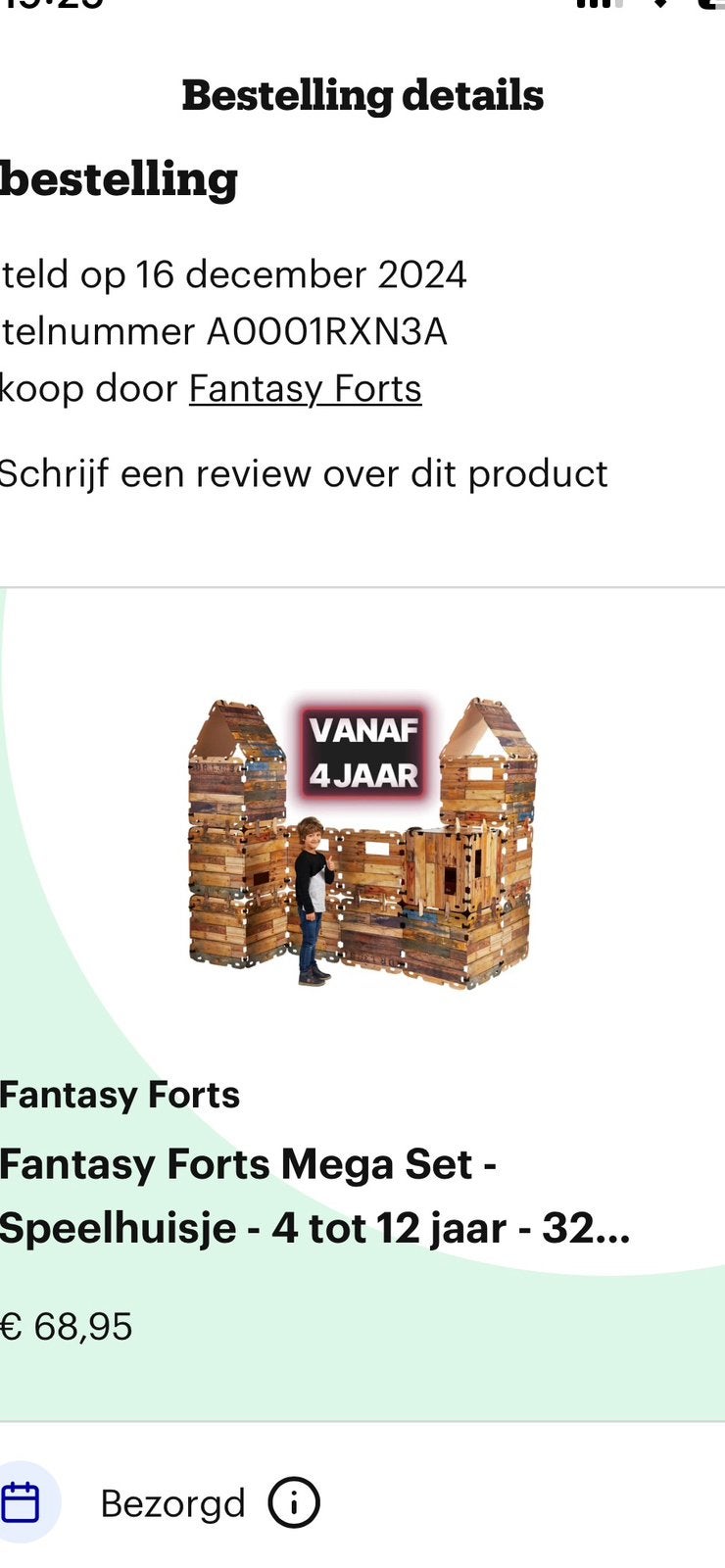 Speelhuis - kasteel - bouwpakket - fort, Ophalen, Zo goed als nieuw