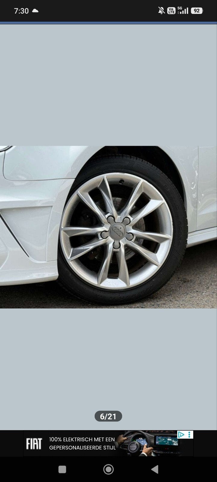 Jantes Audi origine en 17 pouces très bon état, Pneus été, Enlèvement, 225 mm, Pneu(s)