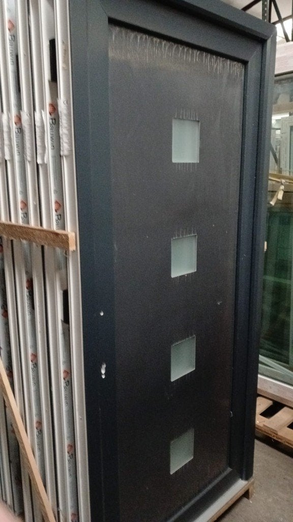 Outlet pvc deuren: wit €299 antraciet €399 zwart €799, Ophalen, 80 tot 100 cm, Nieuw, Buitendeur