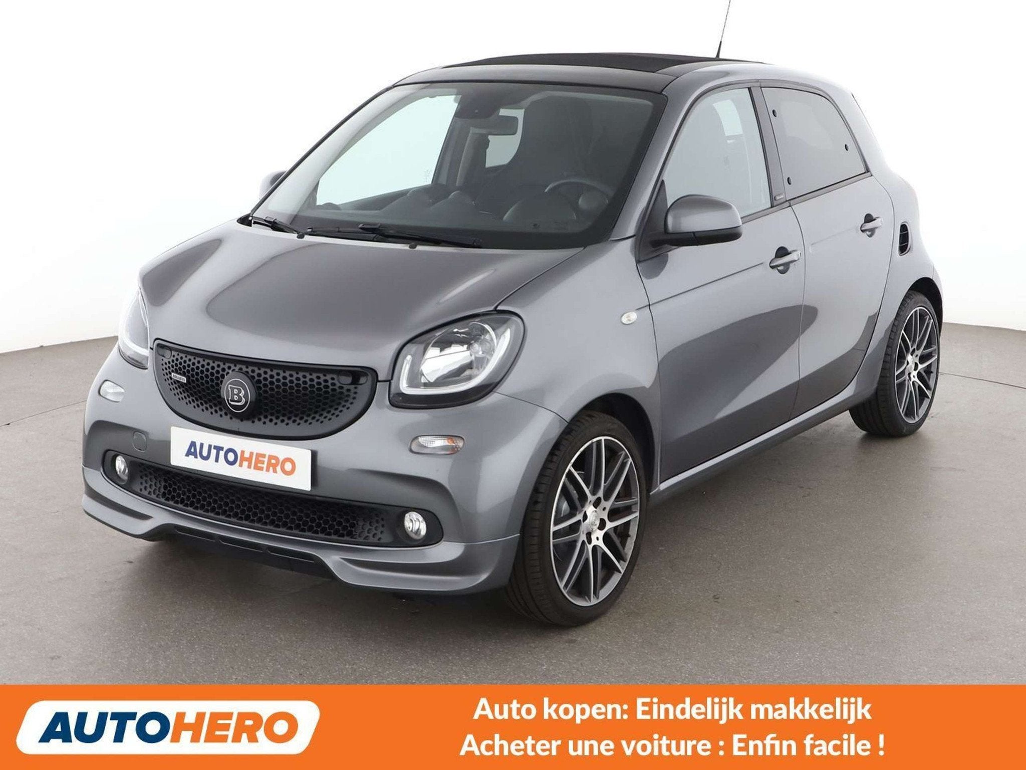 Smart Forfour 0.9 Turbo Brabus Brabus (automatique), Autos, Cuir, Argent ou Gris, Achat, 898 cm³