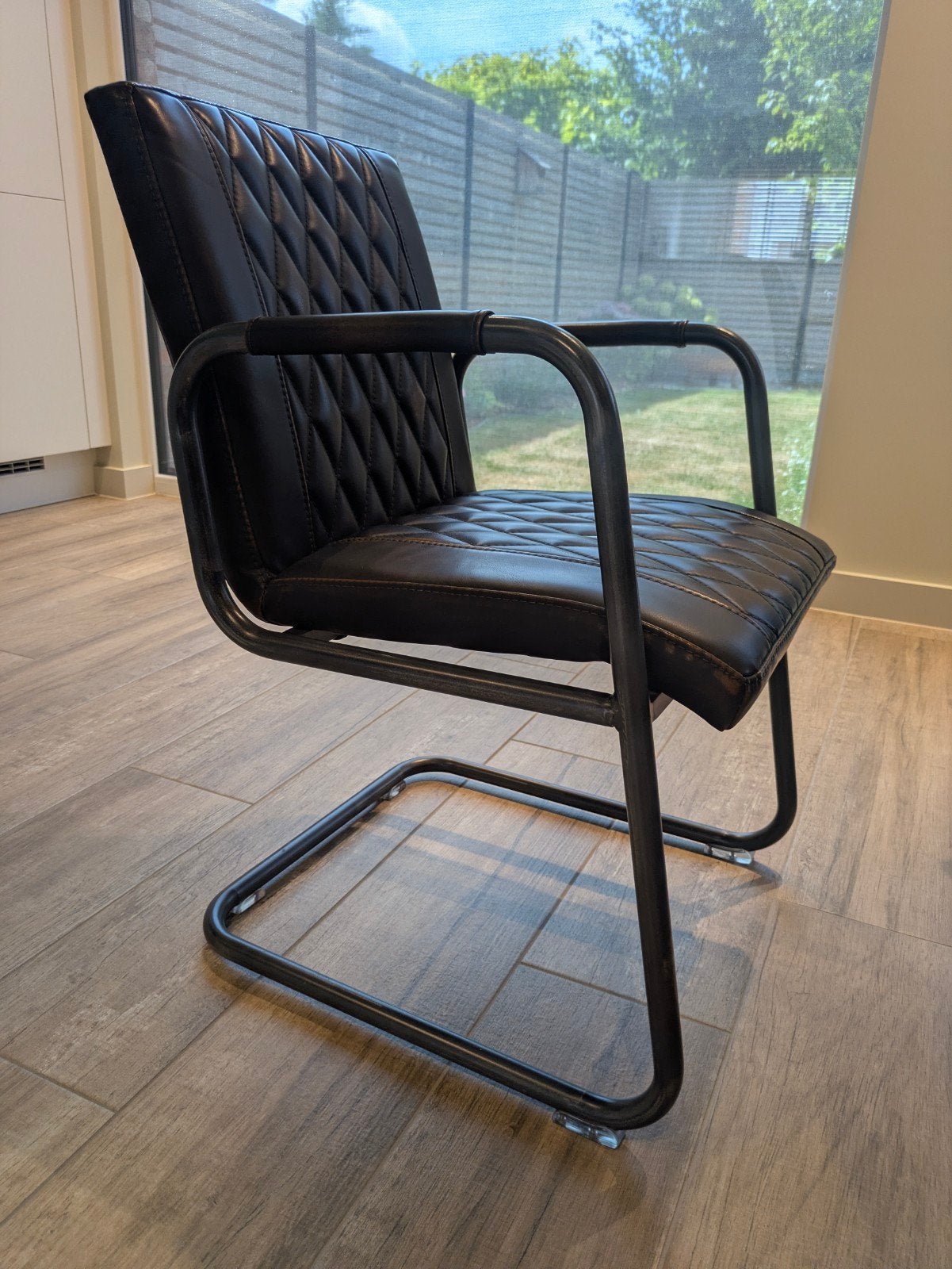industriële stoelen donkerbruin x8, Huis en Inrichting, Ophalen