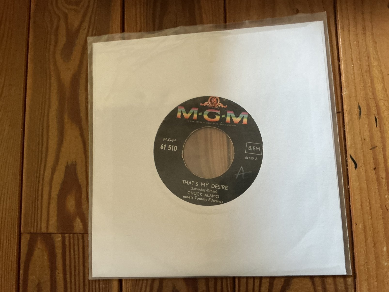 7” Chuck Alamo and Tommy Edwards - that’s my desire, Ophalen of Verzenden, Gebruikt