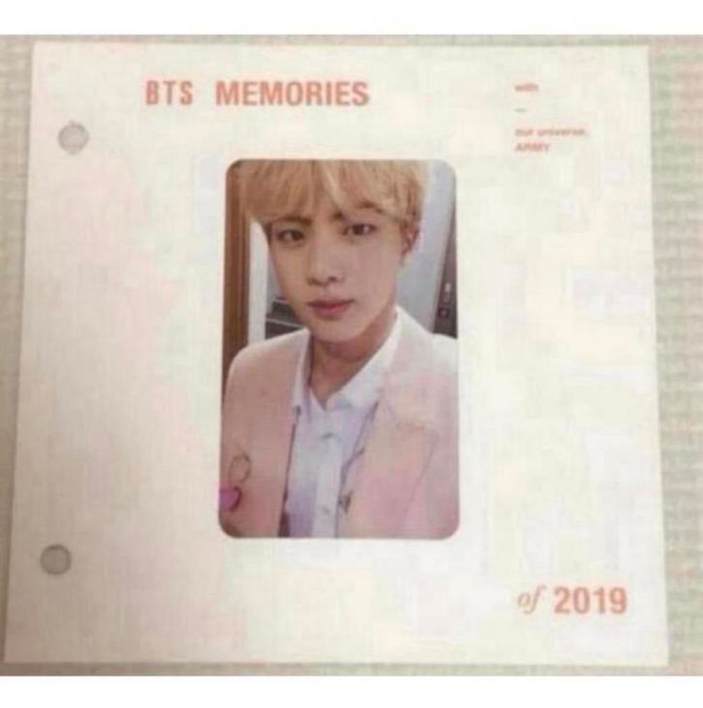 BTS memories of 2019 photocard photo card JIN - Bangtan boys, Verzamelen, Ophalen of Verzenden, Nieuw, Foto of Kaart
