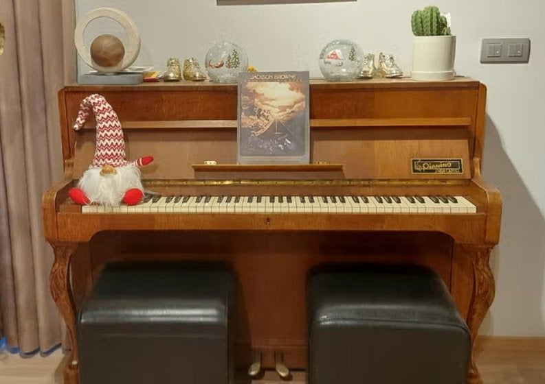 mooie piano/meubel van J. Van Cappel, Muziek en Instrumenten, Ophalen, Gebruikt, Bruin, Piano
