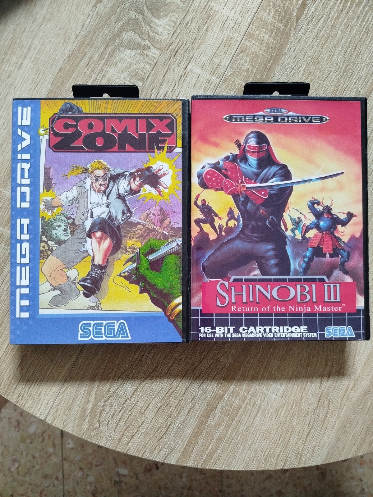 Comix Zone et Shinobi 3 (bien lire descriptif), Enlèvement