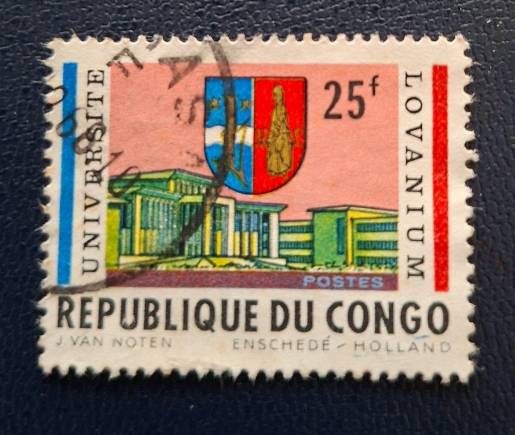 Timbre OBP 527 de la République du Congo, tamponné., Enlèvement ou Envoi, Affranchi