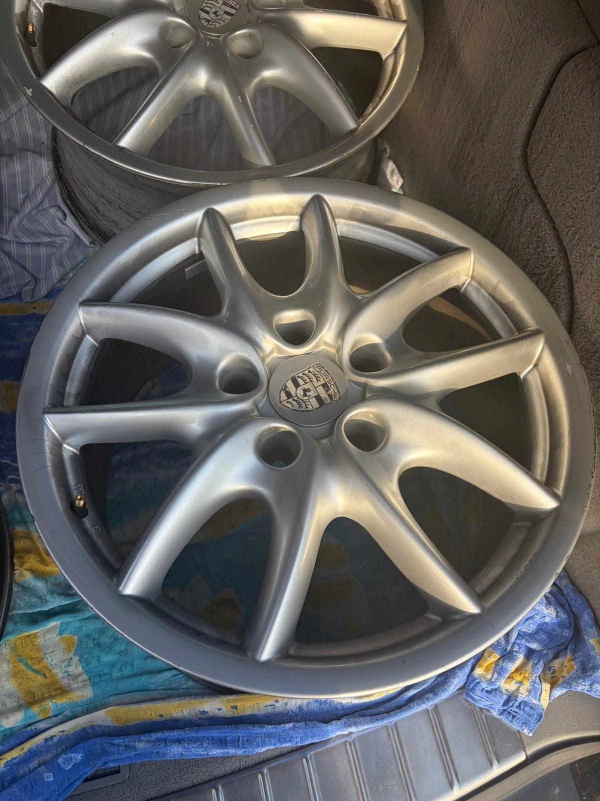 Originele Porsche-velgen, Auto diversen, Ophalen, Zo goed als nieuw