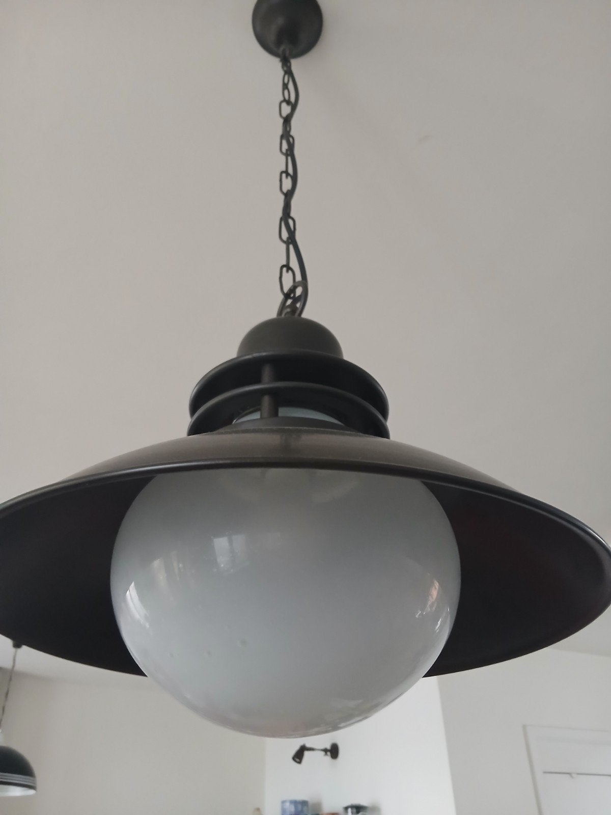 lampe suspendue industrielle de style marin, Enlèvement ou Envoi, Neuf, Verre, Industriële maritieme stijl