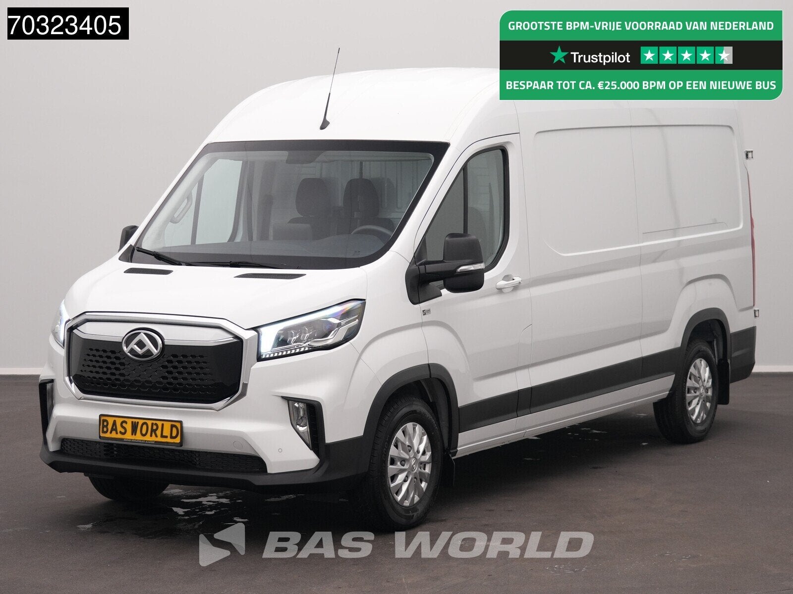 Maxus eDeliver 9 Elektrisch 72kWh 288km WLTP Stad 204PK Snel, Auto's, Automaat, Stof, Maxus, Parkeersensor