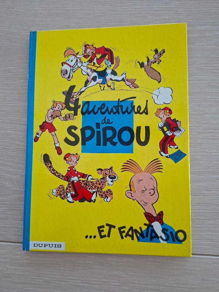 4 Aventures de Spirou et Fantasio- Re de 1962, Ophalen of Verzenden, Gelezen