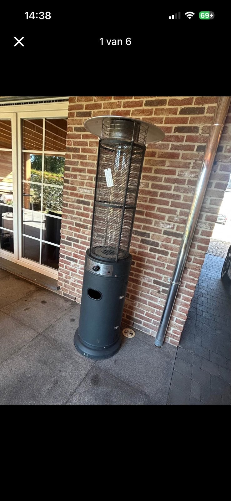 Terrasverwarmer, Ophalen, Nieuw