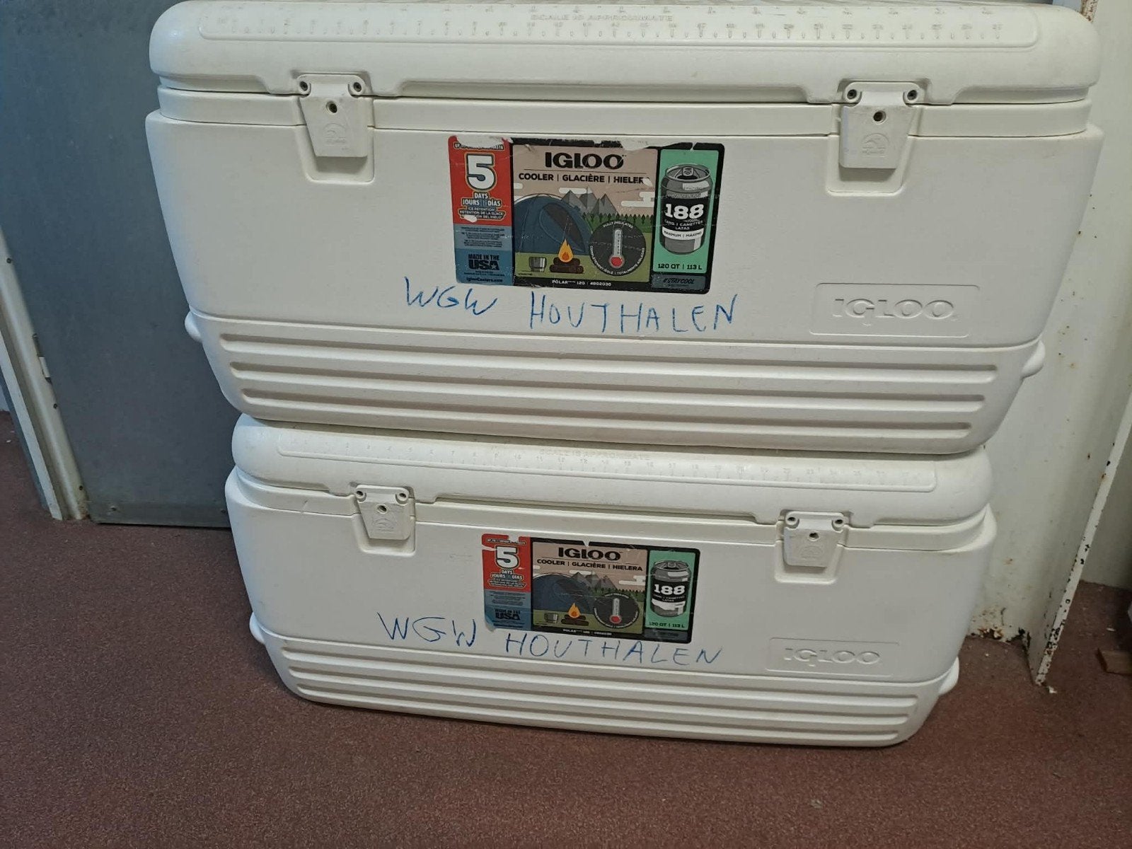Igloo marine coolbox 113 liter, Ophalen