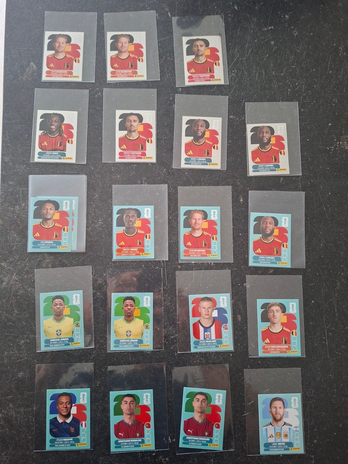 WK 2026 messi, ronaldo, mbappe, haaland, kdb belgie, Enlèvement ou Envoi