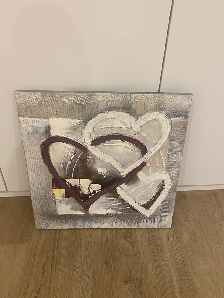Prachtige handgemaakt grote schilderij, Huis en Inrichting, Woonaccessoires | Schilderijen, Tekeningen en Foto's, Ophalen, Zo goed als nieuw
